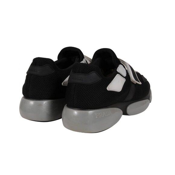 Prada Womens Cloudbust Sneakers US 8.5 EU 38.5 Pink Black White Nylon Trainers - Picture 7 of 11